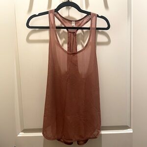 Lululemon mesh tank | brown/light rust | size 6 women’s | worn once